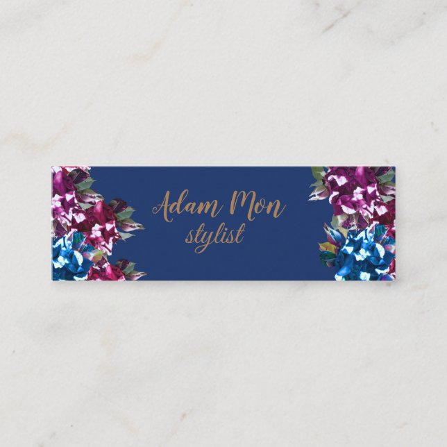 Mini Cartão de visita elegante, mínimo (Frente)