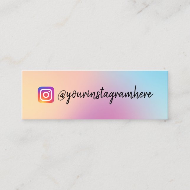 Mini Cartão de visita Holográfico com Mudança de C (Frente)