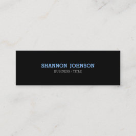 Mini cartão de visita limpo e simples estreito