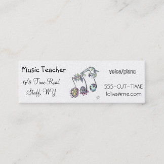 Mini cartão de visita magro