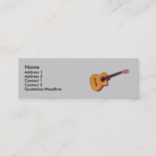 Mini cartão de visita magro clássico da guitarra