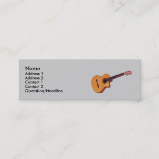 Mini cartão de visita magro clássico da guitarra
