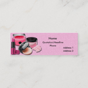Mini Cartão de visita magro da beleza cosmética da
