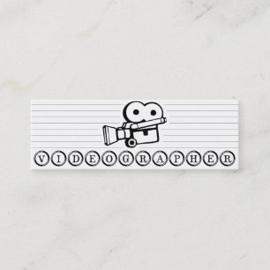 Mini Cartão de visita magro de Videographer