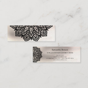 Mini Cartão de Visita Miniatura de Ioga com Logotipo de