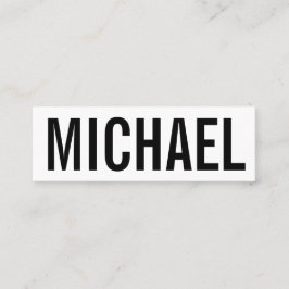 Mini Cartão de visita moderno corajoso profissional