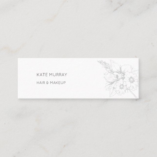 Mini Cartão de visita moderno e chic (Frente)