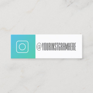 Mini cartão de visita na moda moderno do instagram dos