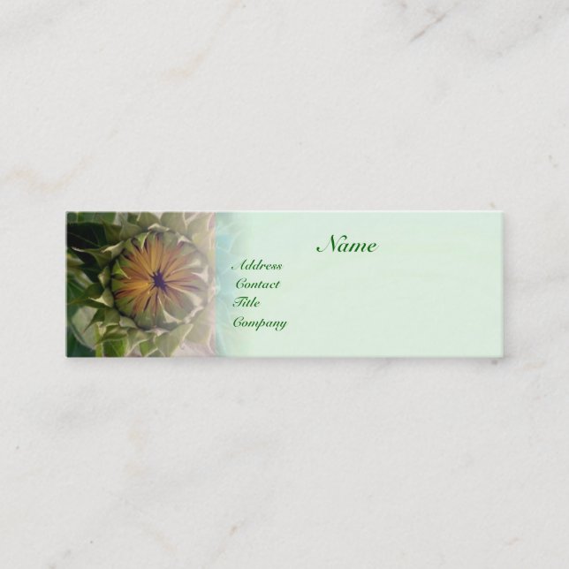 Mini Cartão de visita natural (Frente)