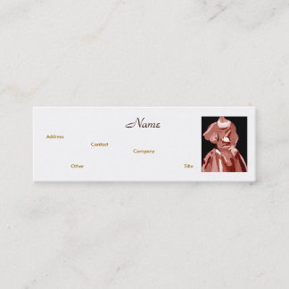 Mini Cartão de visita Neutral III do Designer de Moda