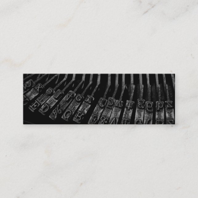 Mini Cartão de visita para escritores (Frente)