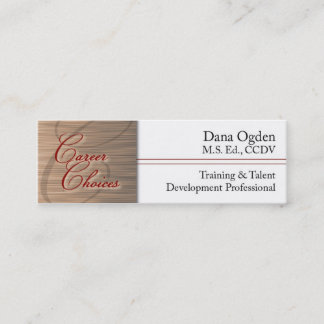 Mini Cartão de visita personalizado