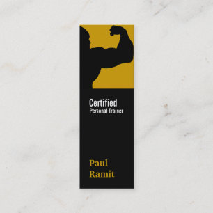 Mini Cartão de visita pessoal do vertical de Brown do