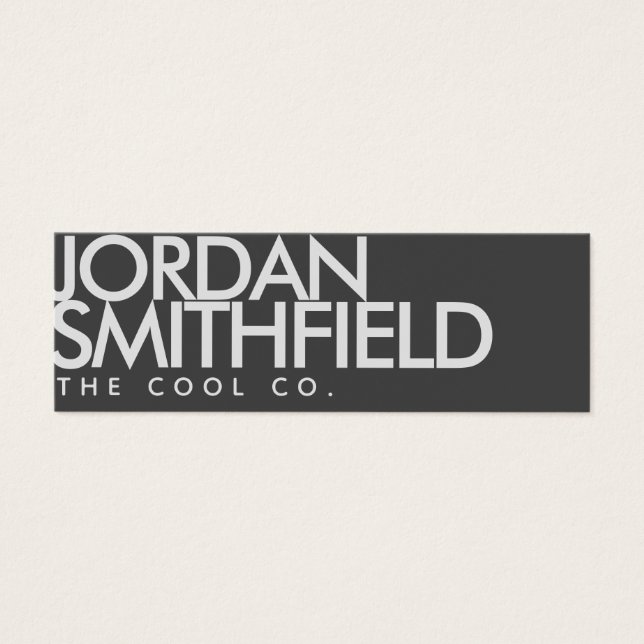 Mini Cartão de visita simples (Frente)