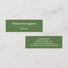 Mini Cartão de visita simples & elegante do Hairstylist