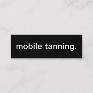 Mini Cartão de visita Tanning móvel