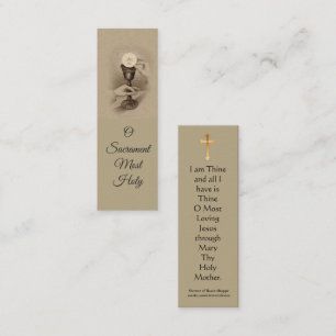 Mini cartão santamente do Eucaristia abençoado do