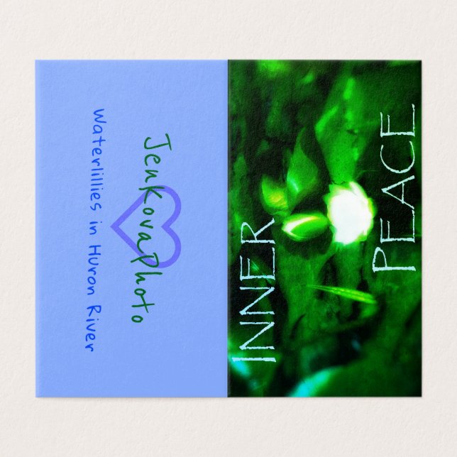 MINI CARTÕES 2x3.5 da PAZ INTERNA horizontais (Exterior Desdobrado)