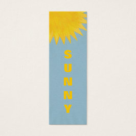 Mini Cartões de Favoritos, amarelo alaranjado Sol 