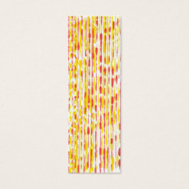 Mini Cartões de favoritos, padrão amarelo e laranj