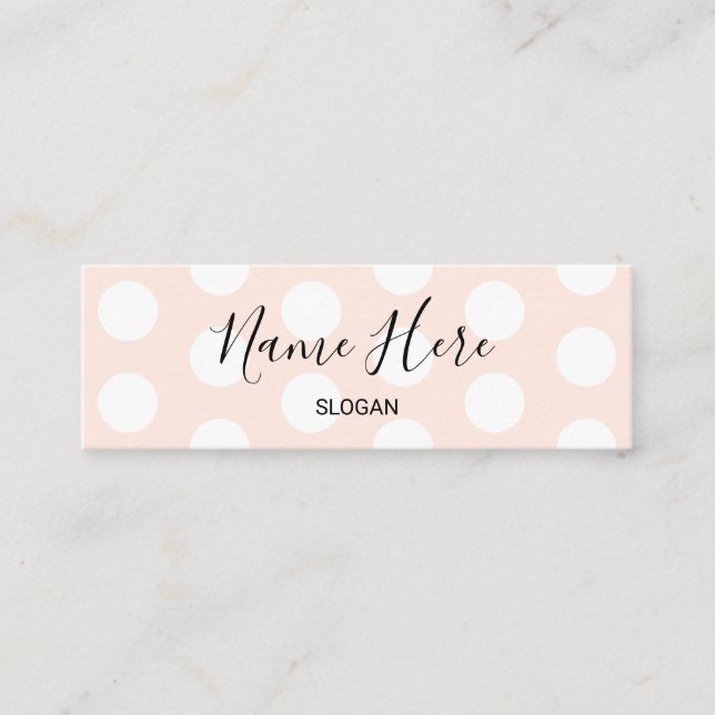 Mini cartões de visitas das bolinhas modernas à (Frente)