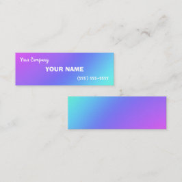 Mini Cartões de visitas de gradiente coloridos