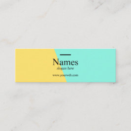 Mini cartões de visitas do erro tipográfico limpo