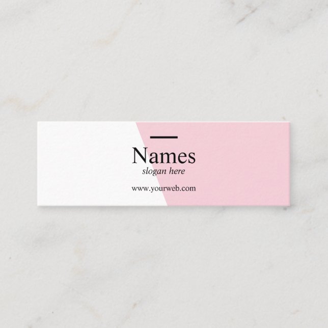 Mini cartões de visitas do erro tipográfico Pastel (Frente)