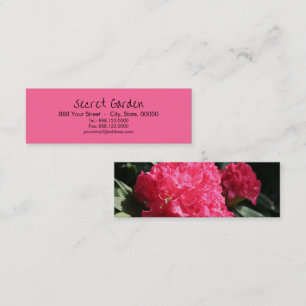 Mini Cartões de visitas rosa Rhododendron 2
