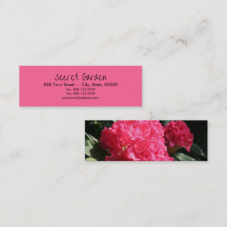 Mini Cartões de visitas rosa Rhododendron 2