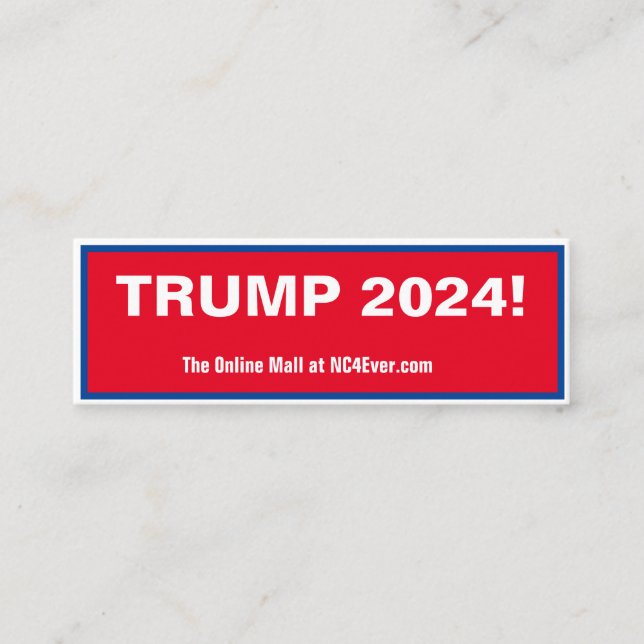 Mini cartões de visitas TRUMP 2024 (Frente)