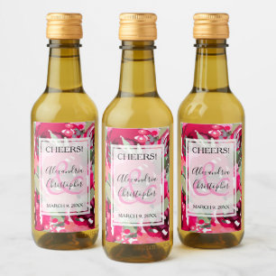 Mini Casamento Floral de Aquarela Rosa Elegante