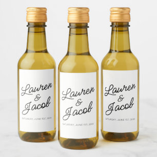 Mini Casamento Negro Mínimo Moderno Minimalista