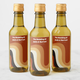 Mini Casamento Personalizado Laranja Vazio Retro G