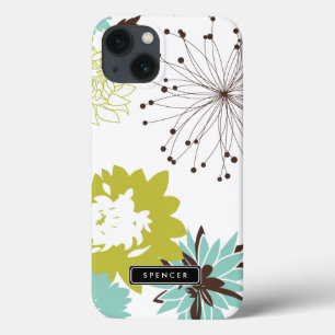 Mini Caso Personalizado do iPad Padrão Floral do M