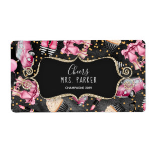 Mini Champanhe Etiqueta Chá de panela Favorito Ret