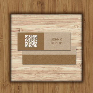 Mini Código QR do Artesanato Moderno Cartão de visita c