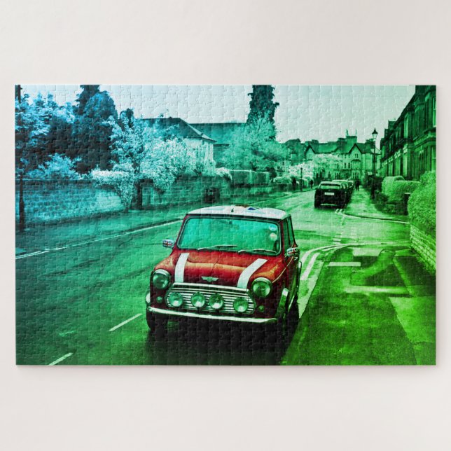 Mini Cooper Quebra-cabeça JowannaArt (Horizontal)