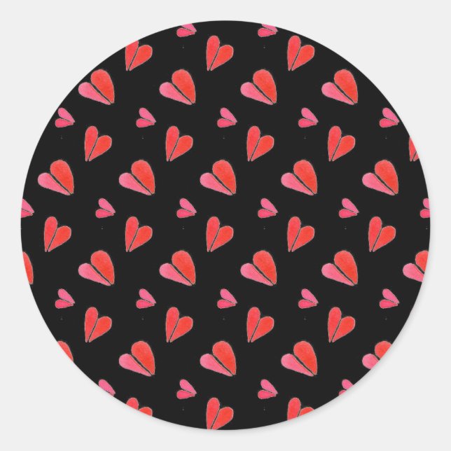 MINI CORAÇÕES II Pequenos adesivos redondos (Frente)