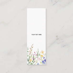 Mini Crie Seu Próprio Cartão de Visita Floral