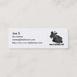 Mini design de cartão de visita do starVmax