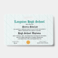 Mini Diploma - Crachá de tamanho de pacote