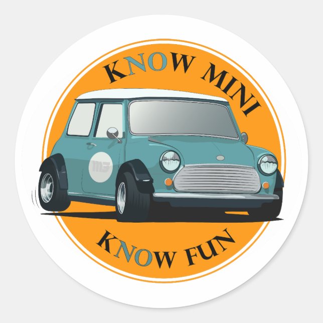 Mini do kNOw, adesivo divertido do kNOw (Frente)