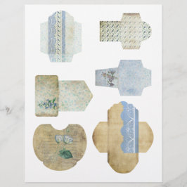 Mini Envelopes Scrapbook - Folha de Envelopes