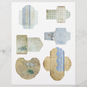 Mini Envelopes Scrapbook - Folha de Envelopes