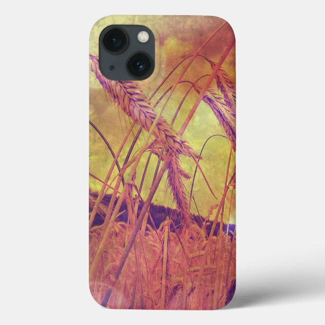 Mini estojo de trigo rosa e Dourado (Verso)