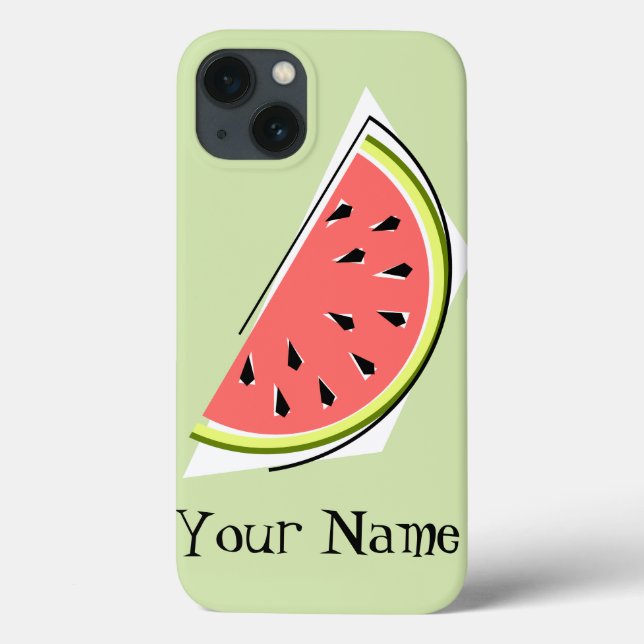 Mini estojo do iPad verde da Fatia de Watermelon (Verso)