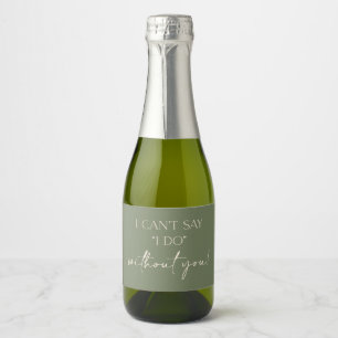 Mini Etiquetas de Champagne de Proposta de Boho Br