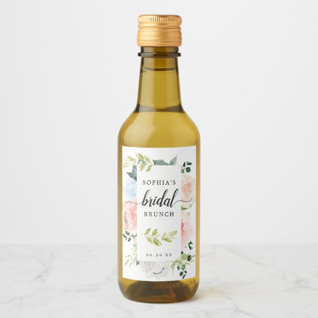 Mini Etiquetas de Vinho Fleur Jolie Chá de panela (Frente)