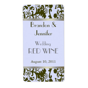 Mini etiquetas Wedding do vinho